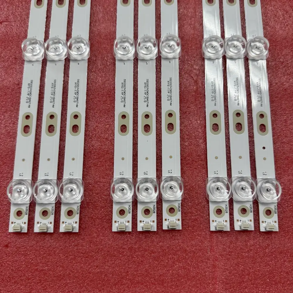 

9 шт./компл. светодиодная лента для подсветки 55-дюймового телевизора 4K JL.D55051330-105GS-M