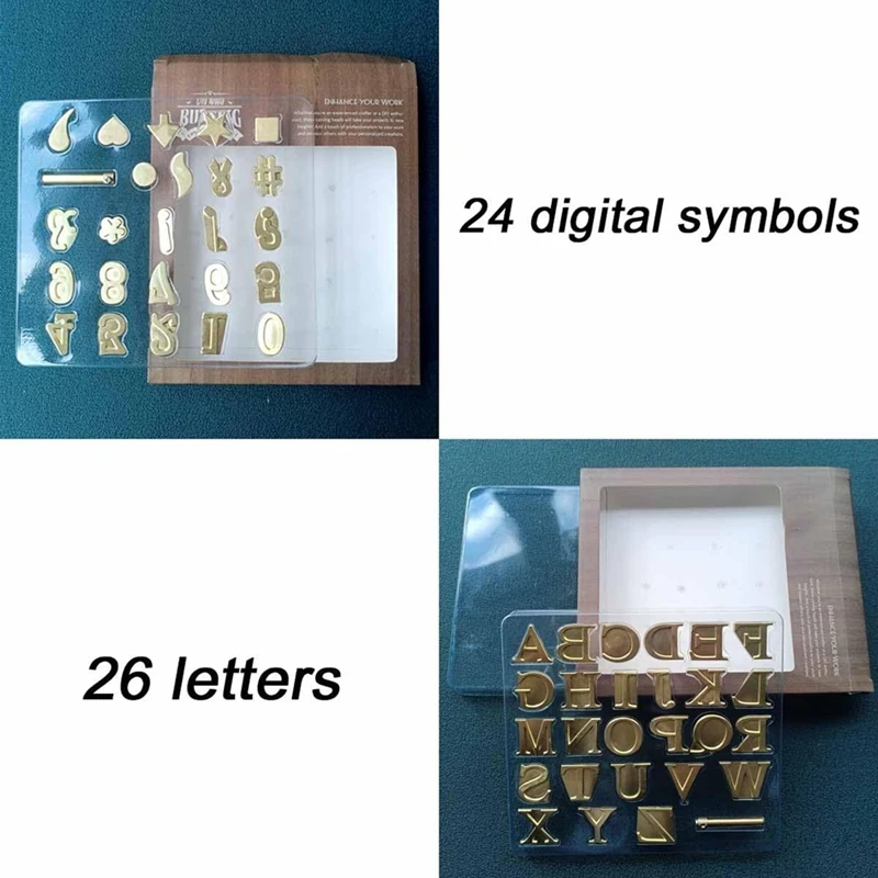A27Q-Wood Burner With Letters Stamps, With Alphabet, Copper Stamping Set,For Wood Leather Embossing Carving US Plug