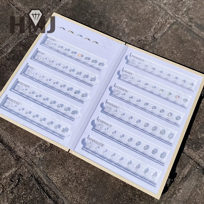 Upgraded version Smart Stones Tester Tools Gemstone Diamond Tools Size Reference Color Shape Master Stone Set for Jewelry Making