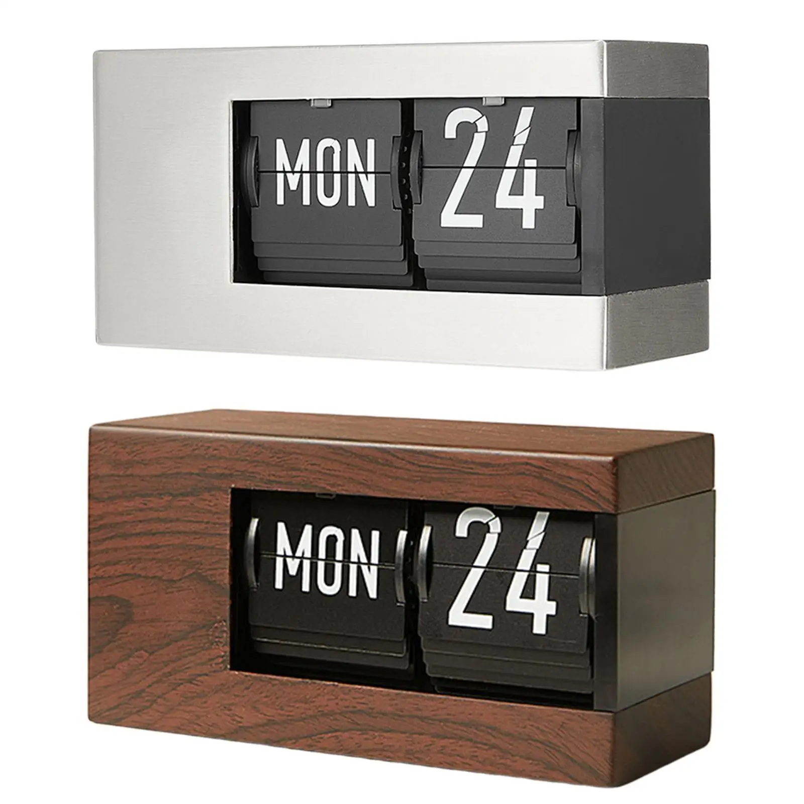 

Desk Perpetual Calendar Date Week Display Birthday Gift Automatic Tabletop Ornament for Living Room Study Wedding Office Bedroom