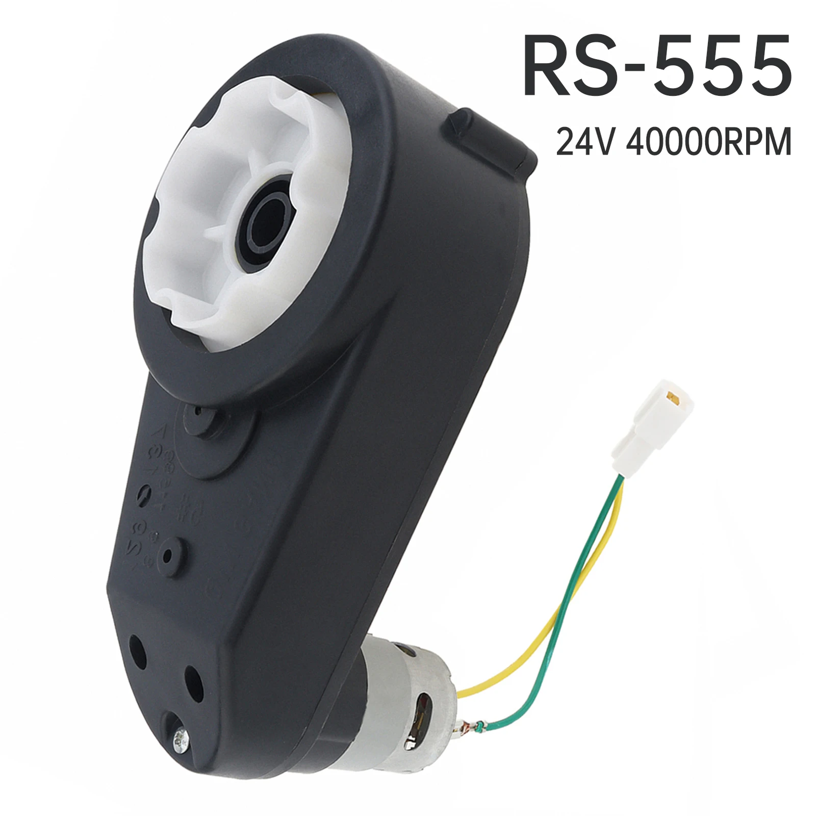 RS555 Gearbox 24V 40000RPM High Torque DC Motor Match Kids Ride On Toys Car for Power Wheels Motor, Kids Ride On Car SUV Parts