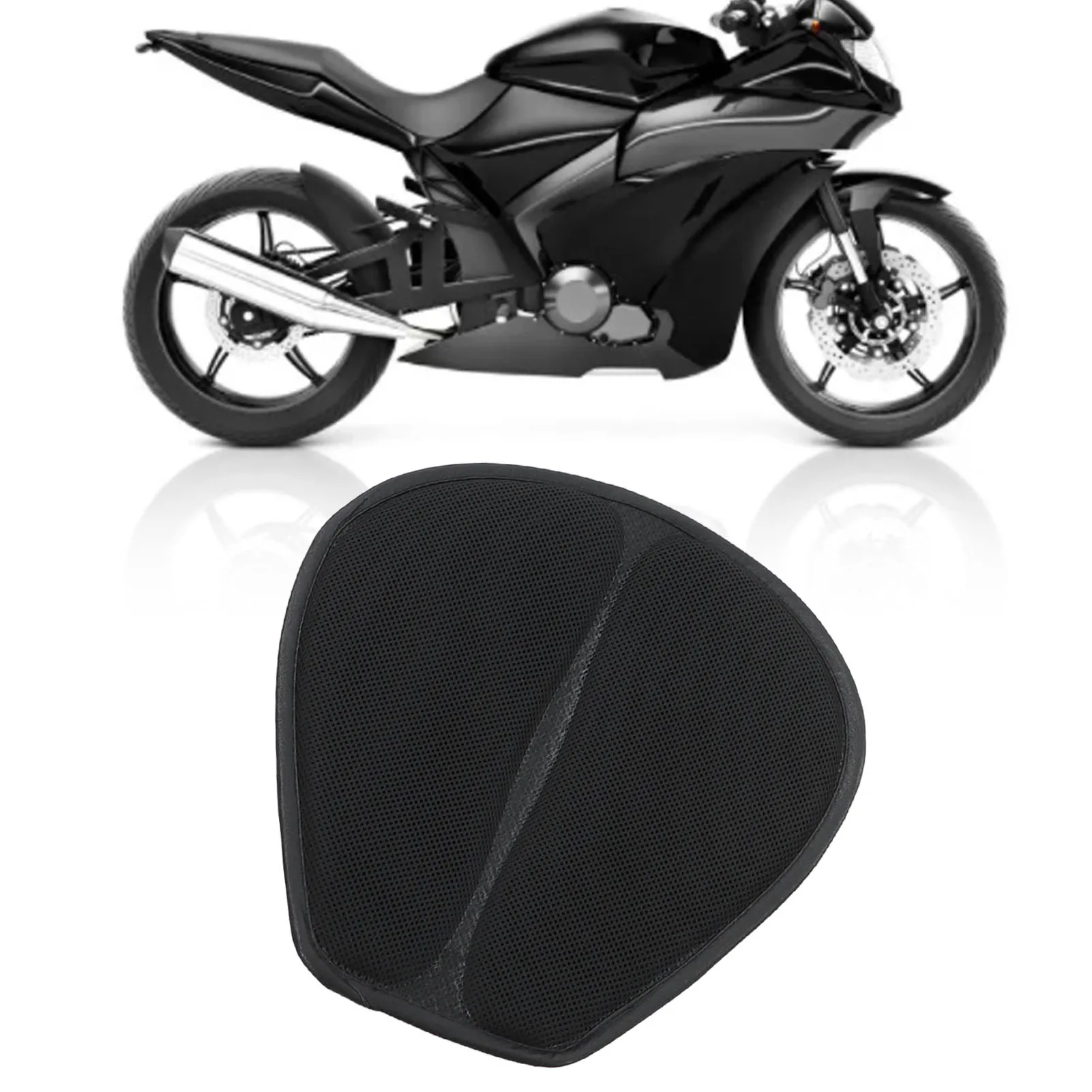 

Motorcycle Seat Cushion Pad Heat Dissipation Shock Absorption Breathable Air Cooling Butt Protector Motorcycle Accessories