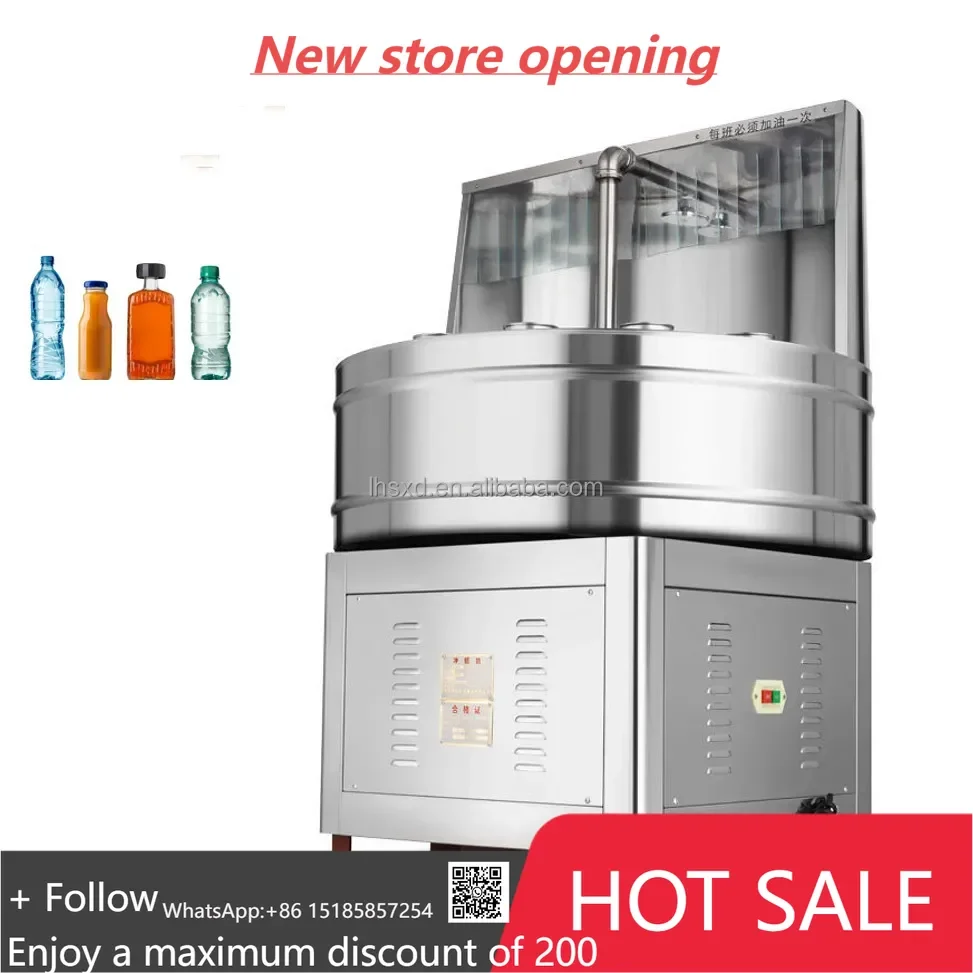 المحمولة الصناعية PET غسالة الزجاجات / الحليب الروتاري النبيذ البلاستيك شبه التلقائي الحيوانات الأليفة إعادة تدوير الزجاجات غسالة آلة التنظيف #1