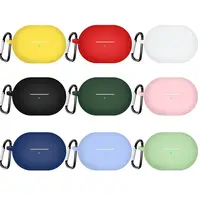 Funda protectora de silicona suave, funda protectora a prueba de golpes para auriculares con gancho, carcasa antiarañazos para Huawei Freebuds Pro 4