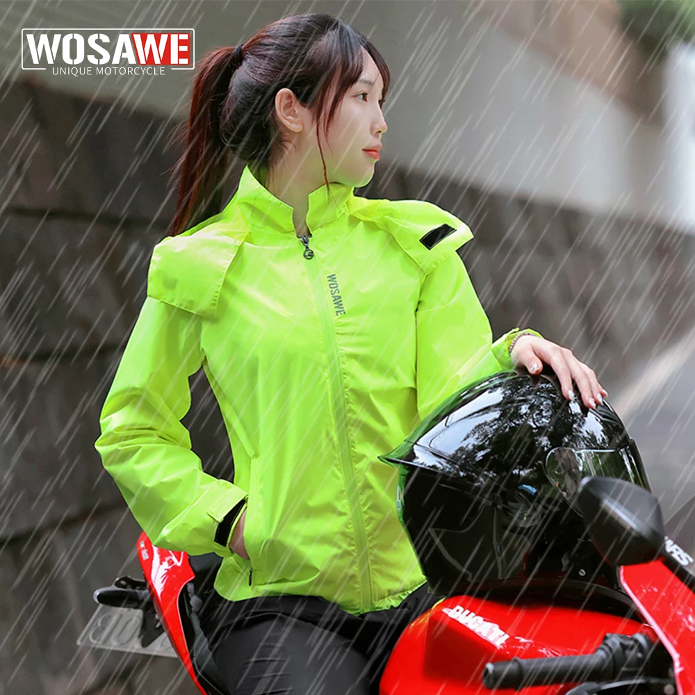 

WOSAWE Women Hiking Jacket Waterproof Quick Dry Camping Windbreaker Trekking Fishing Rain Coat Outdoor Motorcycle Rain Clothes