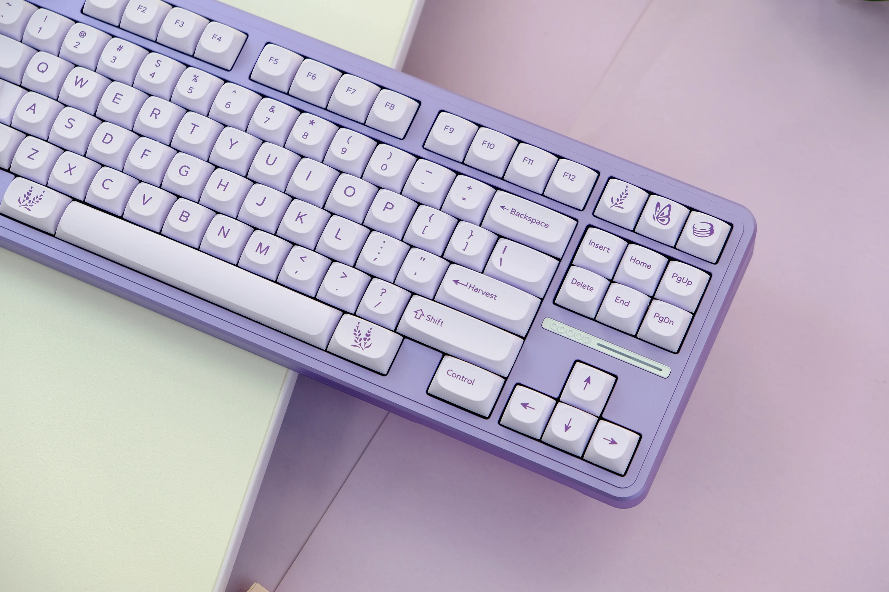 148 Tasten GMK-Lavendel Tastenkappen Set MA Profil PBT Farbstoffsublimation Tastenkappe für MX Switch mechanische Tastatur 61/64/68/84/87/104