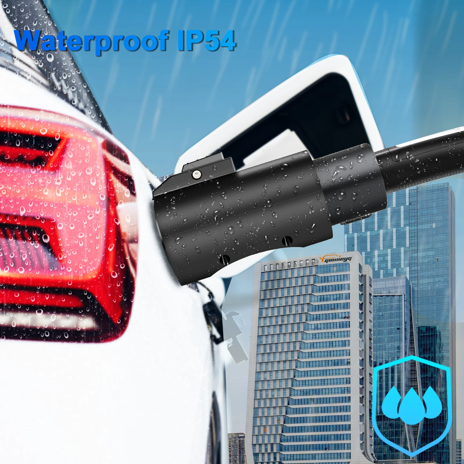 GUWIEYG EV Adapter 32A for Tesla To GBT EVSE Adapter 250V Charging Connector Fit with all GBT Standard Cars