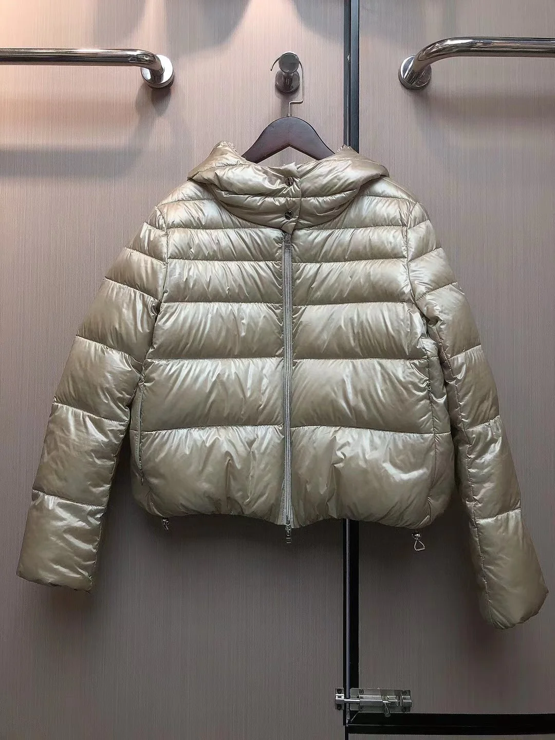 سترة بغطاء للرأس بسحاب عالي الرقبة جديدة 2025H مع مزاج، سترة للتنقل، سترة قصيرة، ملابس خارجية #3