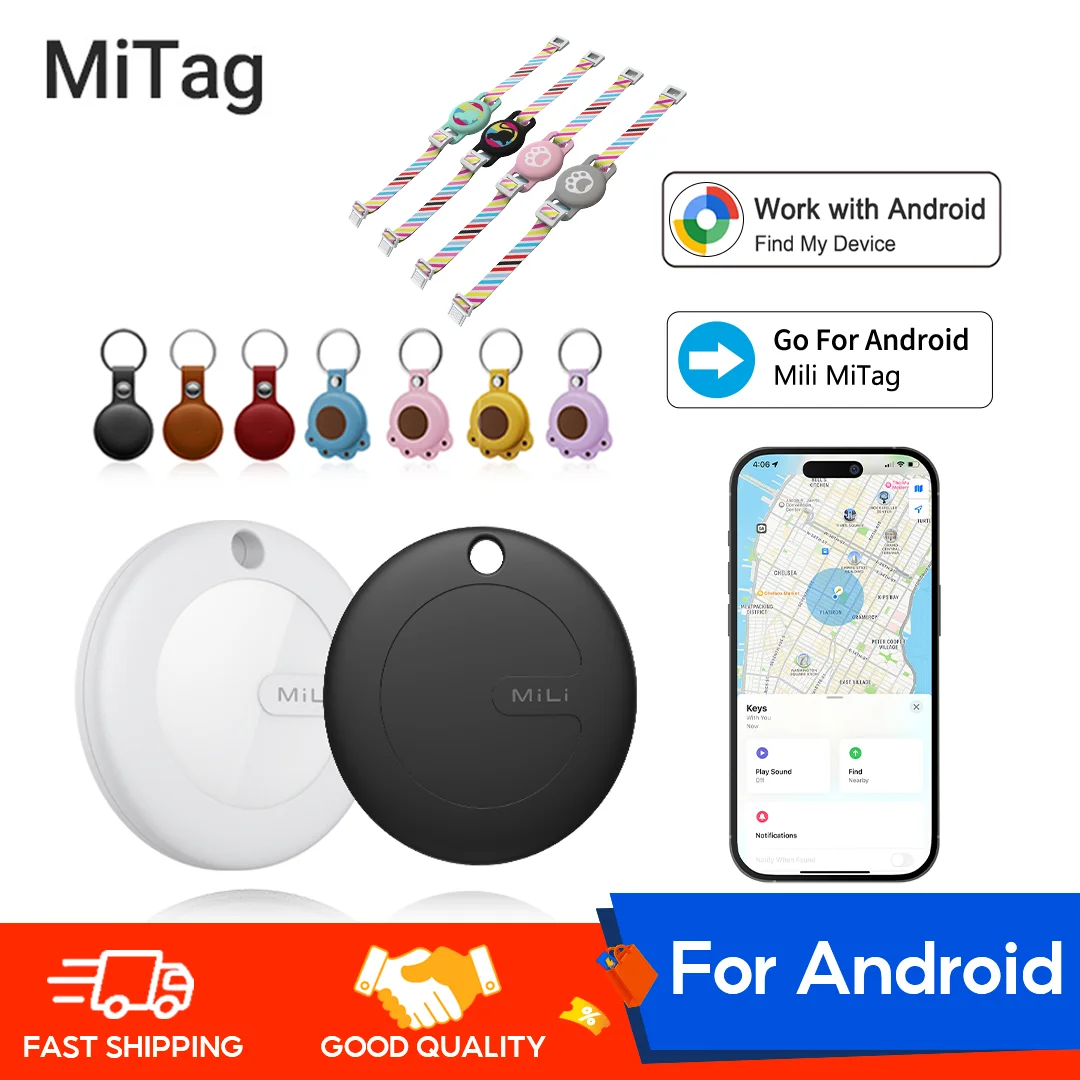Per Android MiLi MiTag Go Localizzatore di compatibilità Bluetooth Il ricerca oggetti funziona con Google Trova il mio dispositivo