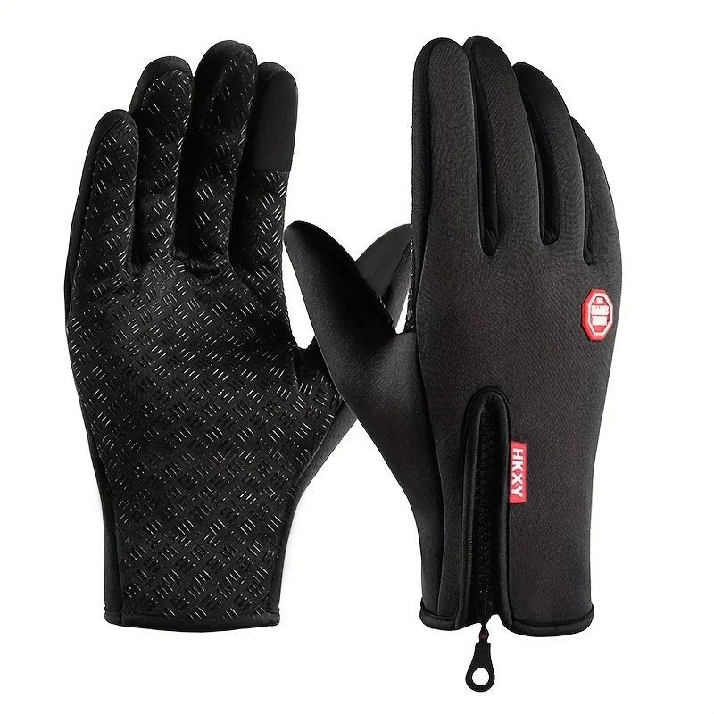AliExpress NONE Winter Gloves for Men Women Touchscreen Warm Outdoor Cycling Driving Motorcycle Cold Gloves Windproof Non Slip Gloves