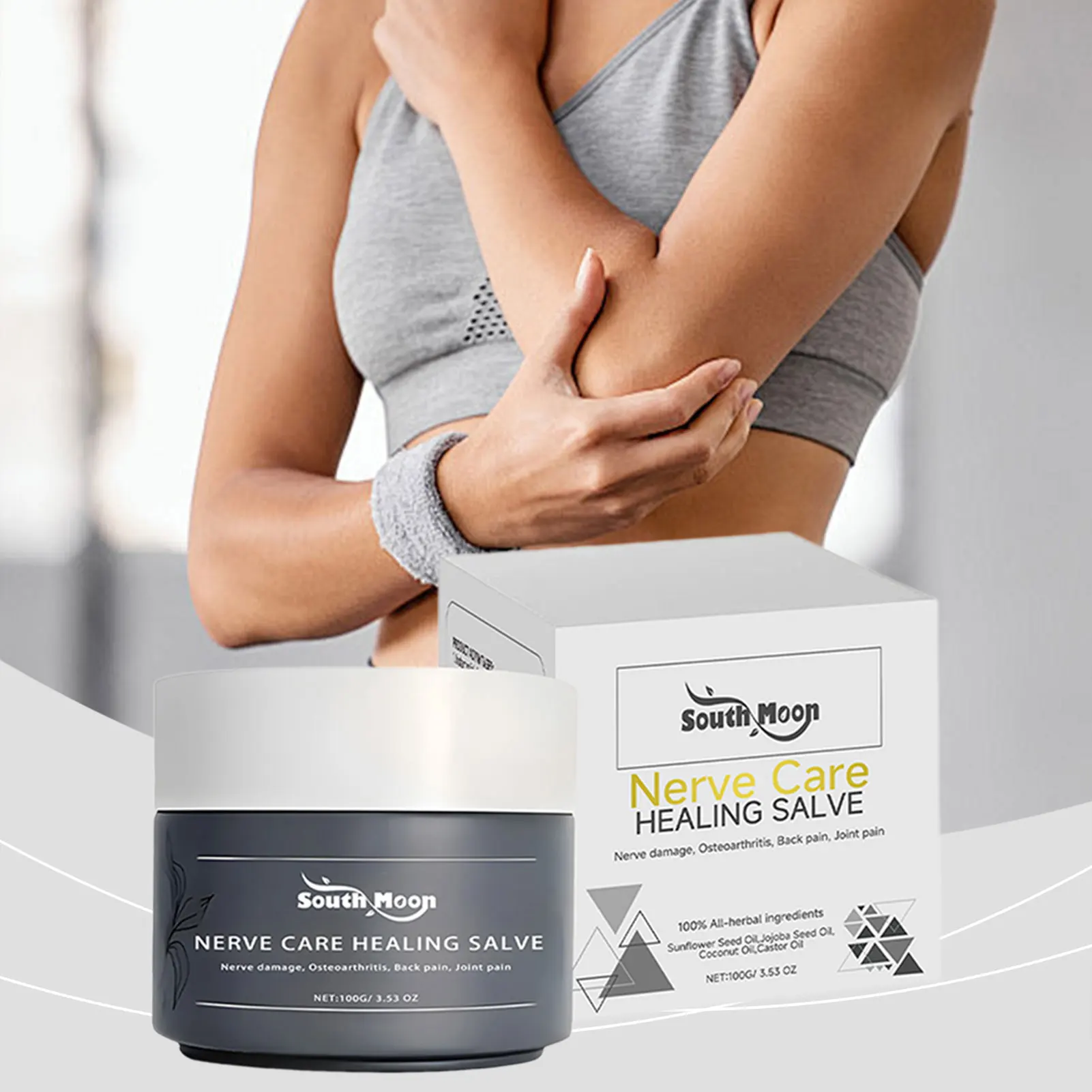 Natural Nerve-Comfort Soothing Cream Daily Gentle Care Elbow Ankle Body Massage Cream For Daily Joint Stiffness Relief