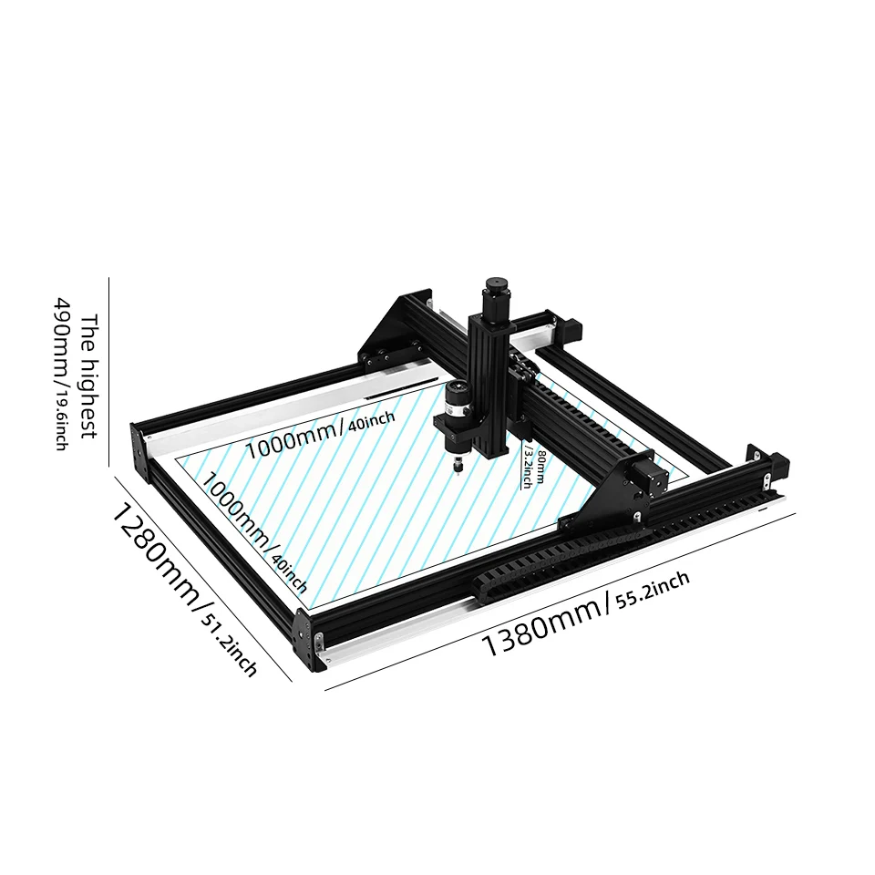 CNC milling machine wood router machines full kit Laser engraving machine 90W DIY CNC wood carving machines