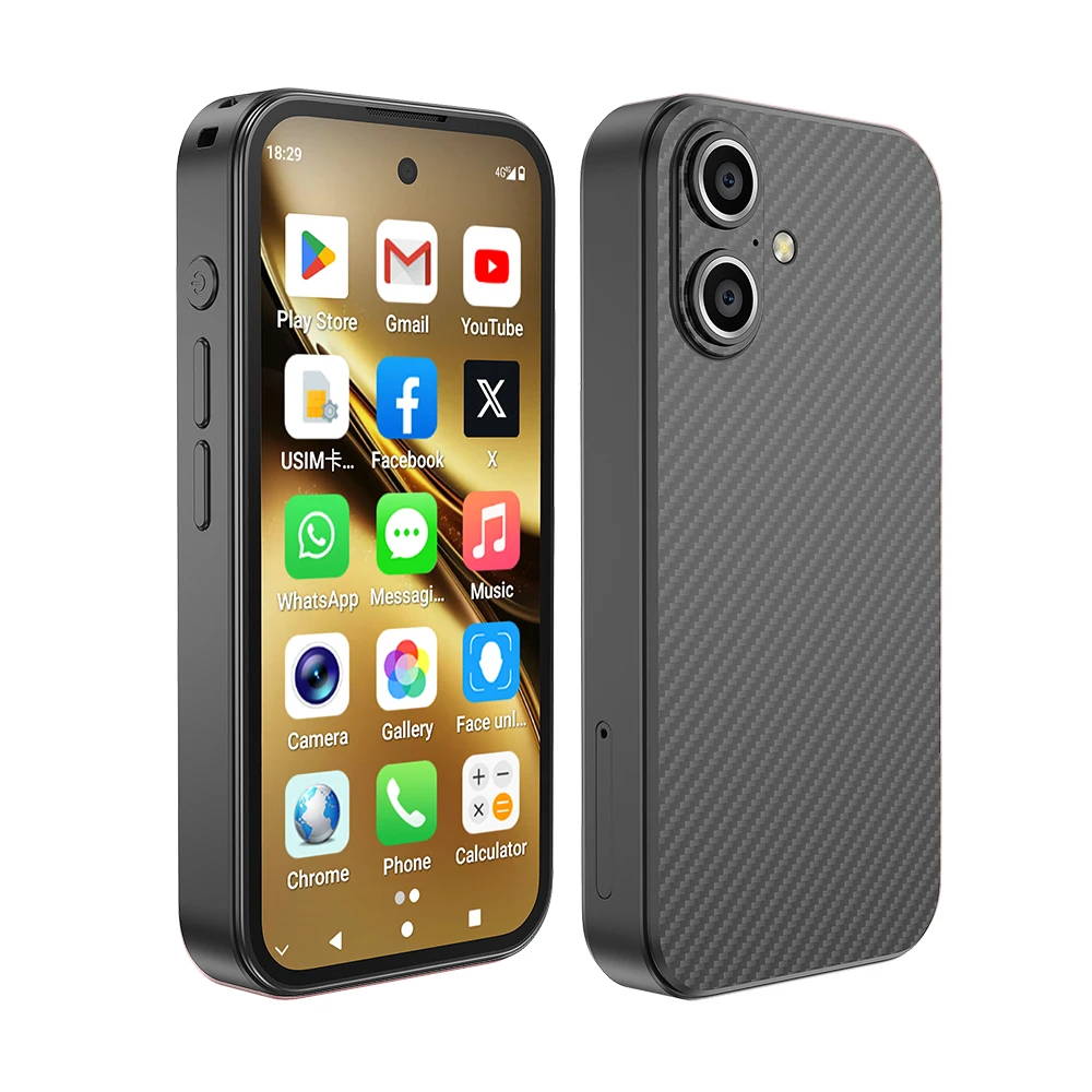 UNIWA Q333 4G – kompaktowy smartfon z obsługą wszystkich pasm, system Android, 3 GB pamięci RAM + 64 GB pamięci wewnętrznej, bateria 2000 mAh, rozpoznawanie twarzy, WhatsApp, GPS, obsługa kart TF. — zdjęcie produktu 7