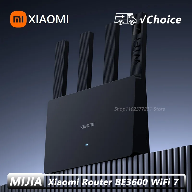 

Xiaomi Router BE3600 WiFi 7 3570Mbps MLO Dual-Band Aggregation Dual WAN LAN Gaming Acceleration Mesh Network Repeater Extender