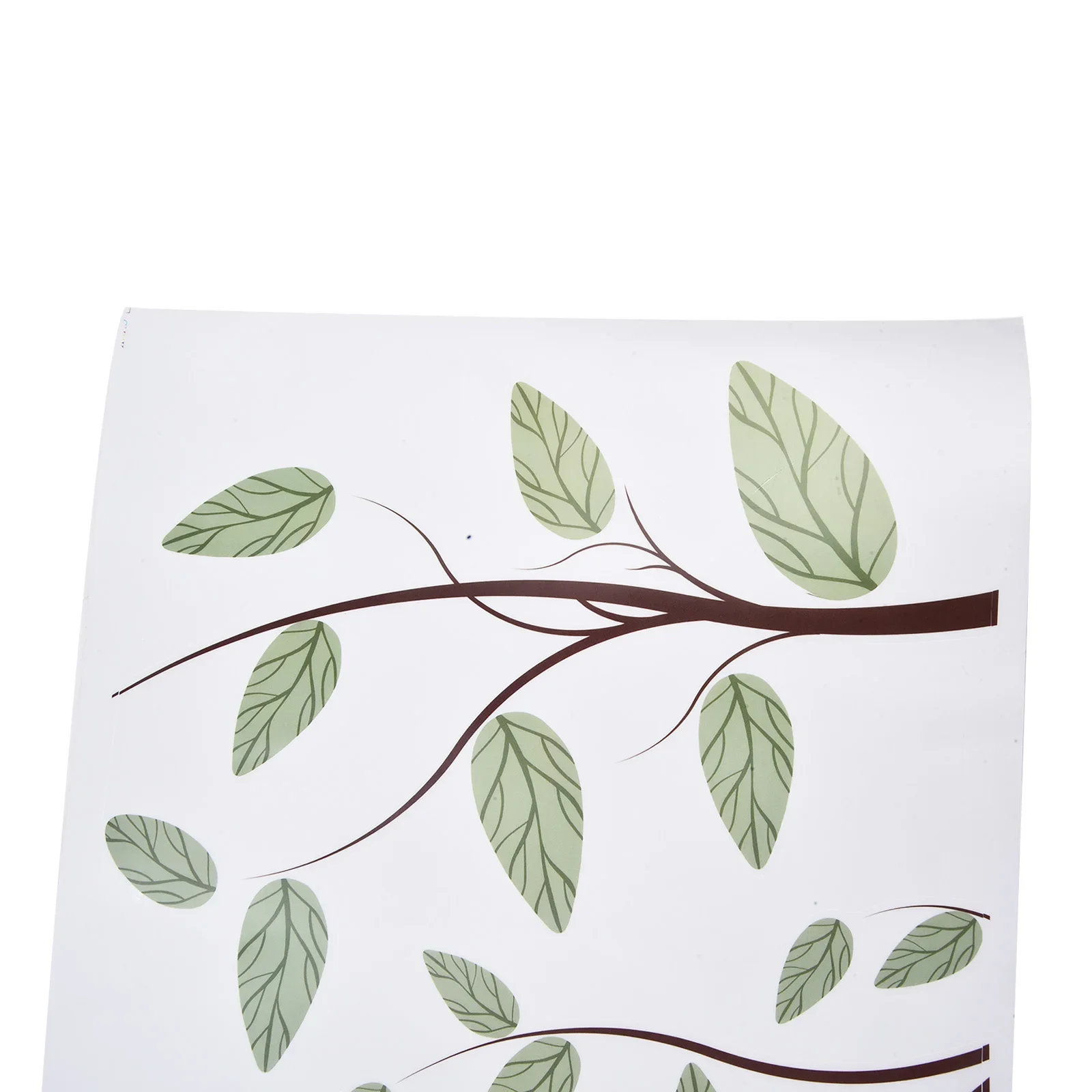 Large Tree Background Decorative Wall Sticker Creative Flat Door Green Leaf Tree Large Transparent Film Wall Sticker