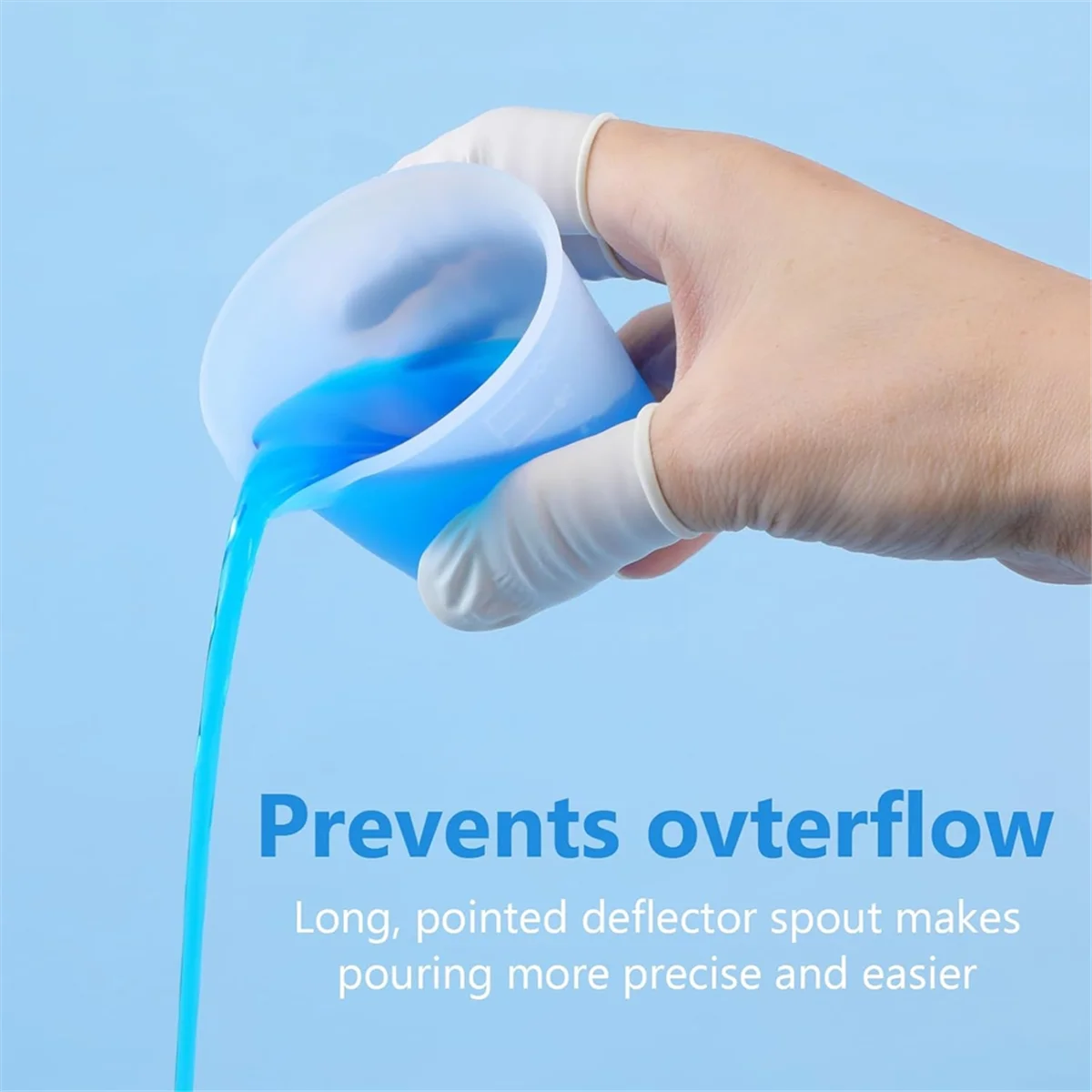 كوب قياس السيليكون من الراتنج ABXHH، مستلزمات الراتنج، كوب سيليكون 1 لتر و250 مل و100 مل، كوب خلط الراتنج، كوب خلط راتنجات الإيبوكسي