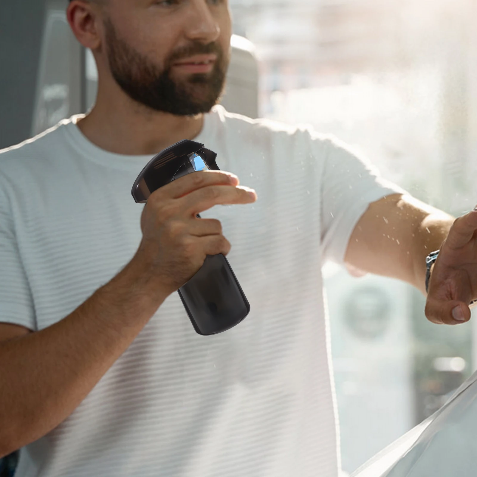 

200ml Water Sprayer Plastic Bottle Spiral PET Hairdressing Salon Plant Watering Tool Misting Container