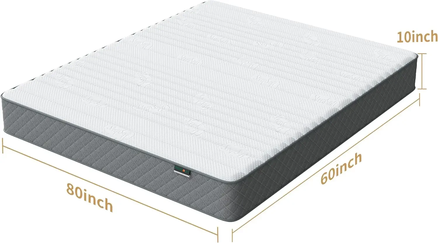 10 Inch Hybrid Memory Foam Firm Queen Mattress Size with Hybrid Queen Bed Mattress in a Box Pressure Relief