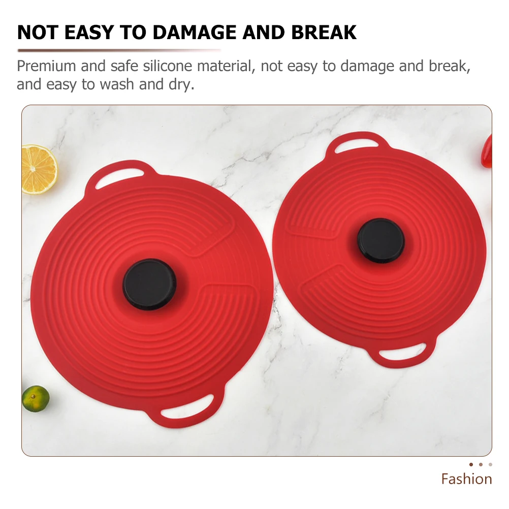 غطاء وعاء من السيليكون قابل لإعادة الاستخدام، غطاء مختوم مانع للتسرب لوعاء لوحة المقلاة وفريزر الميكروويف، ملحقات منزلية آمنة