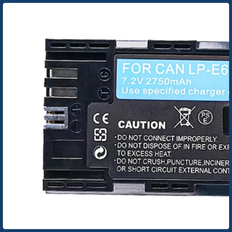 

2750mAh LP-E6NH Battery for Canon EOS R5/R6/5D Mark III Continuous Shooting Power Professional Performance 40% Longer Usage