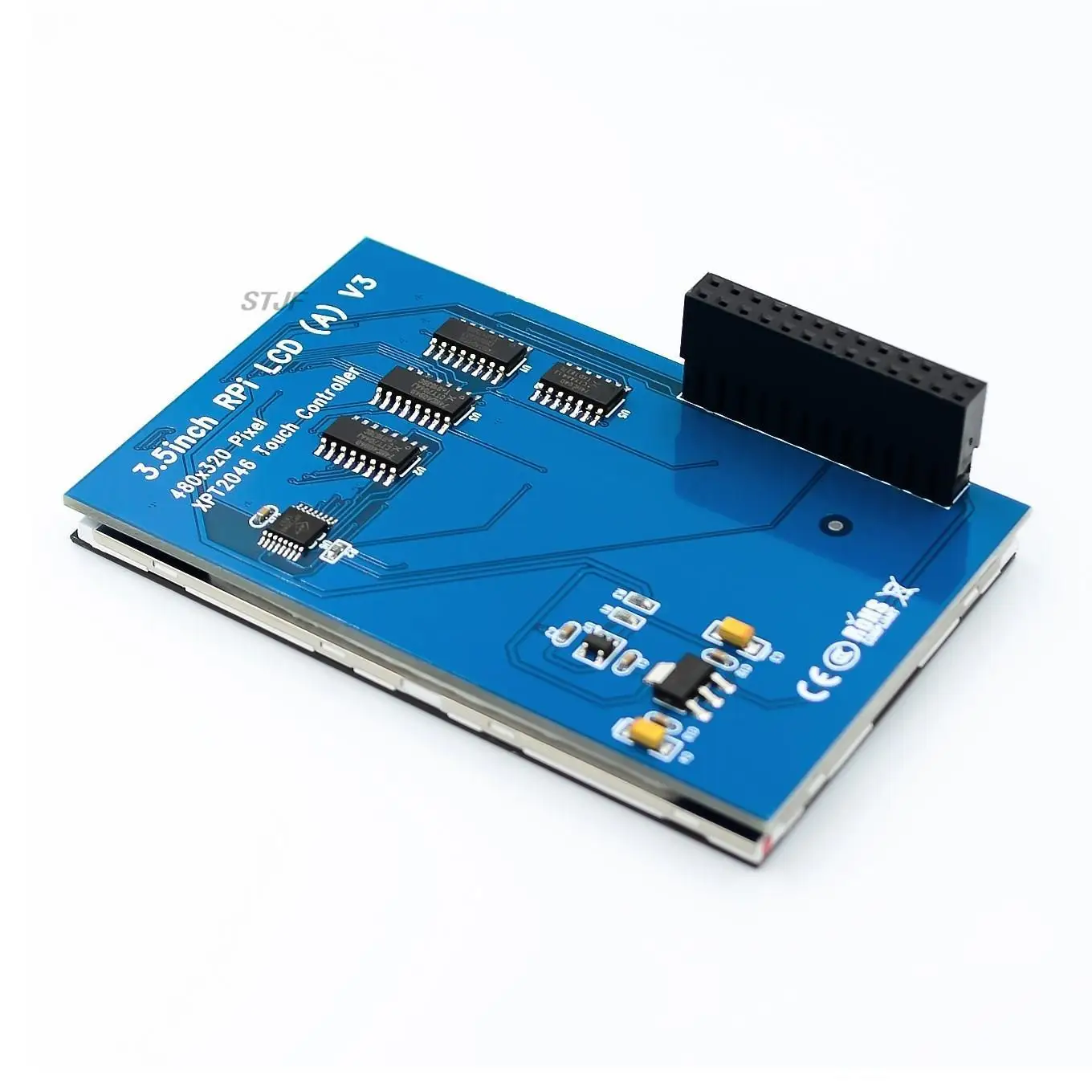 Écran Tactile LCD TFT de 3.5 Pouces pour Raspberry Pi 3 Modèle B, Carte, Étui en Acrylique, Stylet, Original, Nouveau