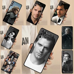 Henry Cavill Phone Case For Samsung Galaxy S21 S22 S23 Ultra Note 20 S8 S9 S10 Note 10 Plus S20 FE Cover