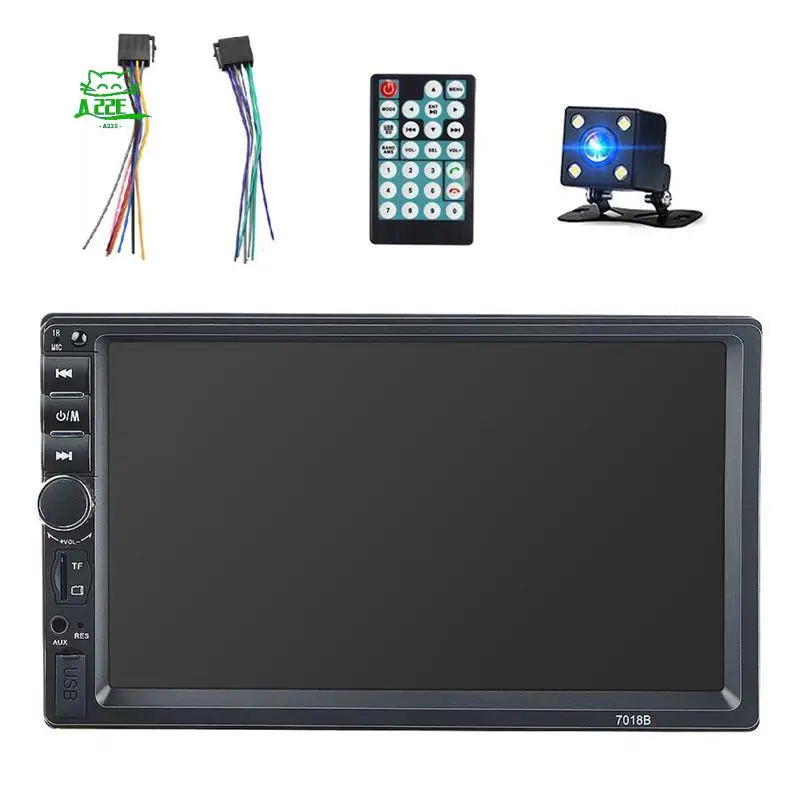 A22E-Universal 7Inch 2 Din Car Radio Recorder Player Touch Screen Stereo Player With Camera 7018B