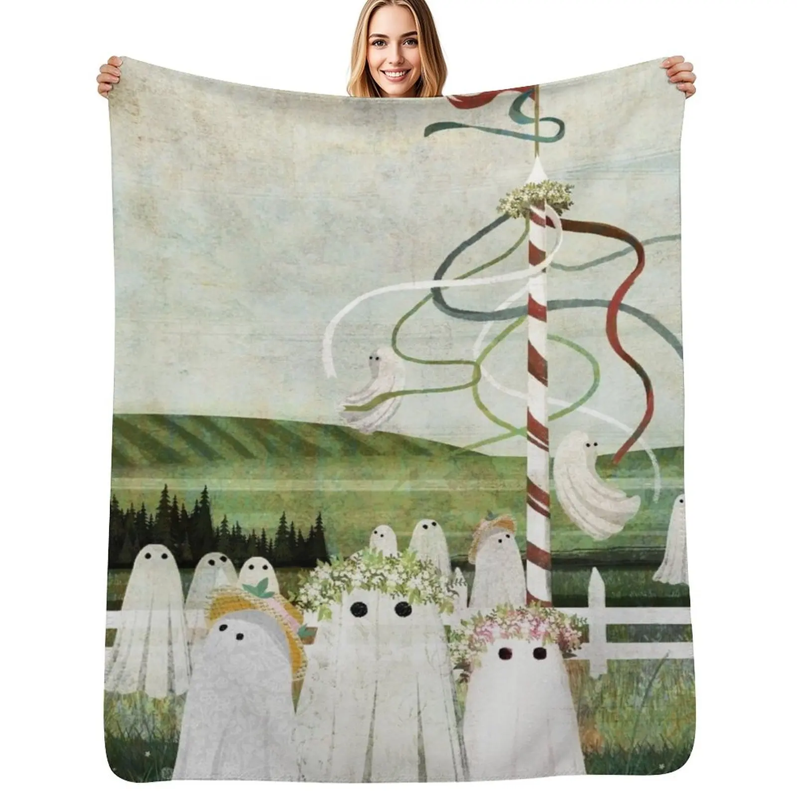 

May Queen Throw Blanket For Baby Retros Sofas Blanket