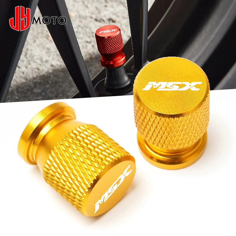 2Pcs For Honda MSX125 Grom MSX 125 2013 - 2024 2020 Newest Motorcycle CNC Accessories Wheel Tire Valve Stem Caps Airtight Cover