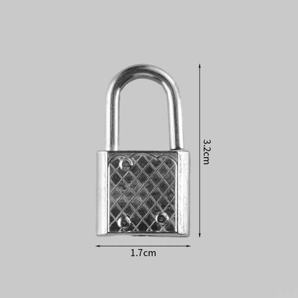 5Pc Small Luggage Box Lock with Keys Metal Mini Retro Padlock for Notebook Diary Zinc Alloy Suitcase Locker Hardware Set 32*17mm