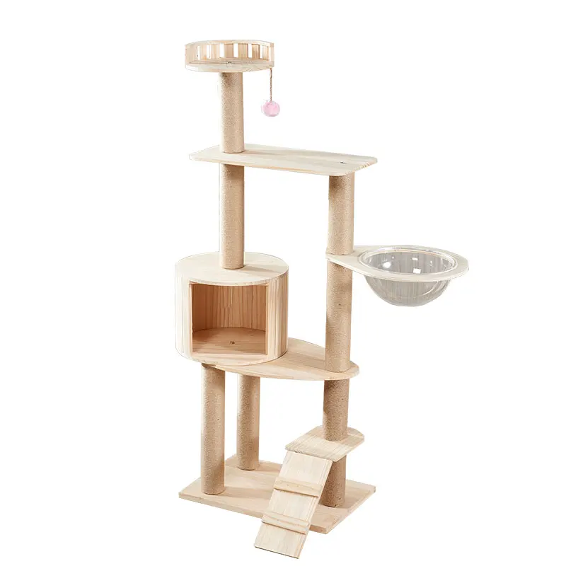 Modern Cat Tree Scratcher Cat Condo Tower Cat Activity Tree