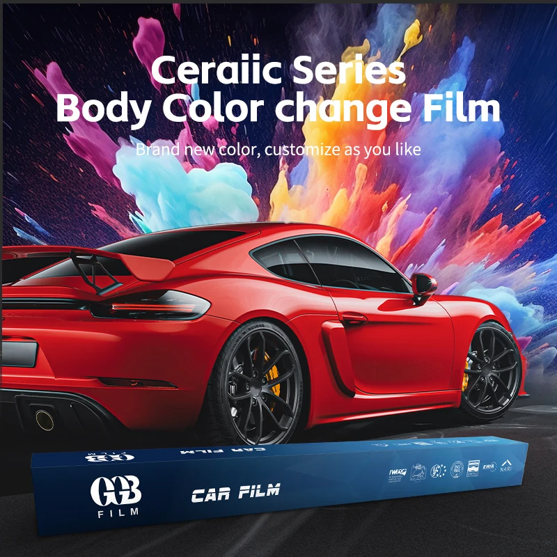 Hochwertiges, satinfarbenes TPU-PPF-Nassinstallations-Vinyl für einfache Autoverpackung mit Luftkanälen und Lackschutzfolie