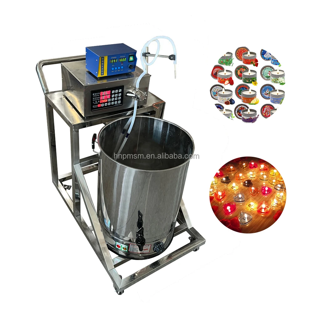 electric wax machine with paraffin melting tank and automatic heater for making tea wax candles