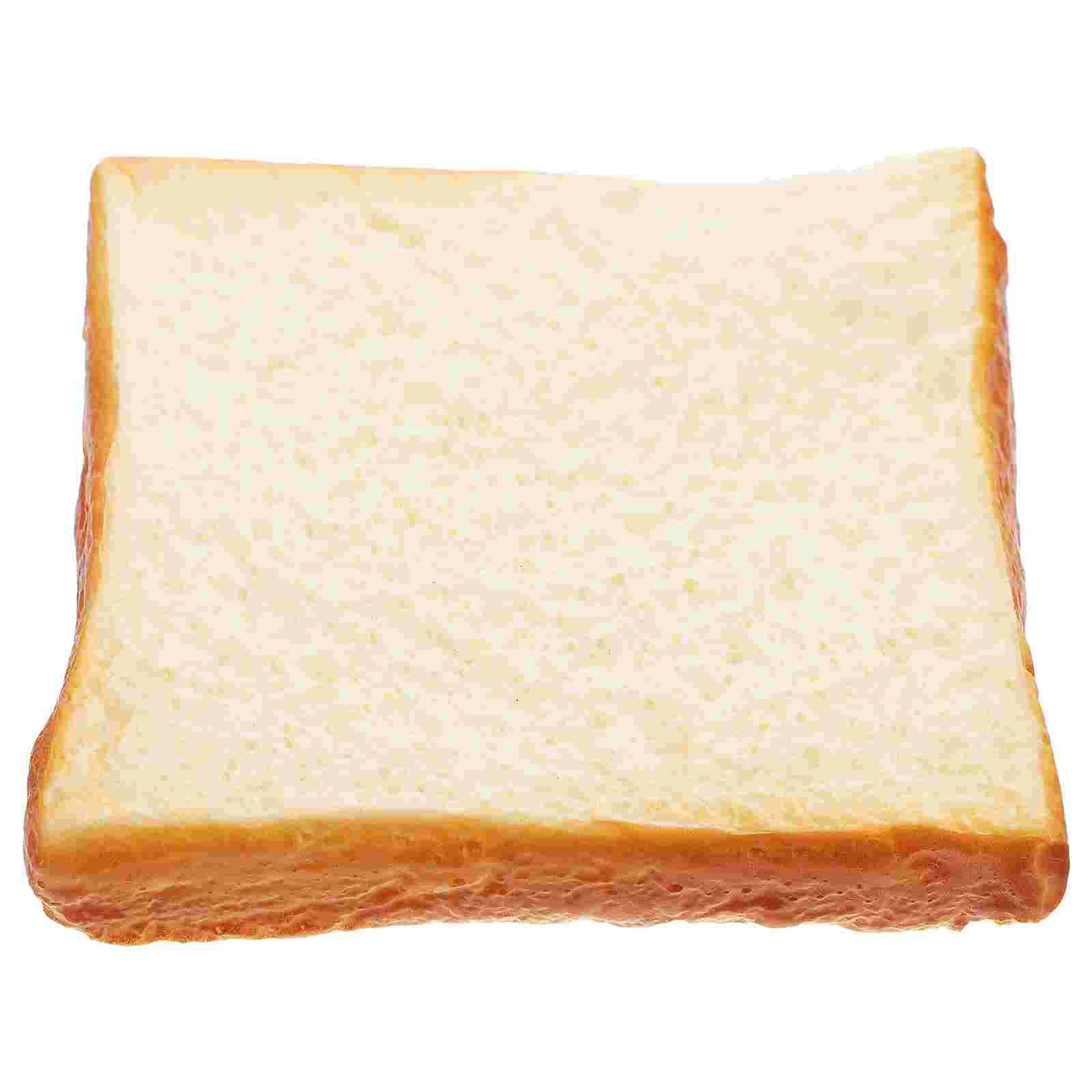 Simulation Toast Slice Bread Decoration Pretend Toy Cake Shop Props PU Sliced Artificial Breads Models