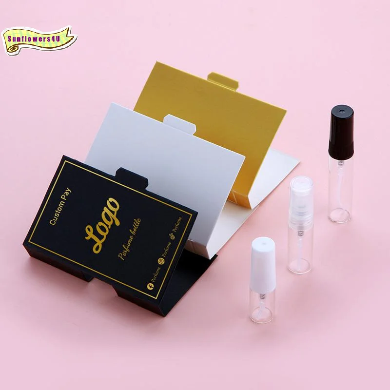 2ml 3ml 5ml Perfume Sample Mini Glass Spray Bottle Atomiser Refillable Leakproof Vial Compact for Travel