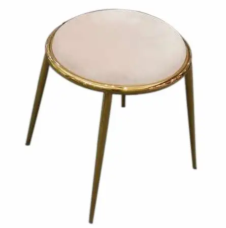 الجانب بوف البراز غرفة المعيشة الوردي المخملية جولة بوف القدم البراز الحديثة العثمانيين البراز