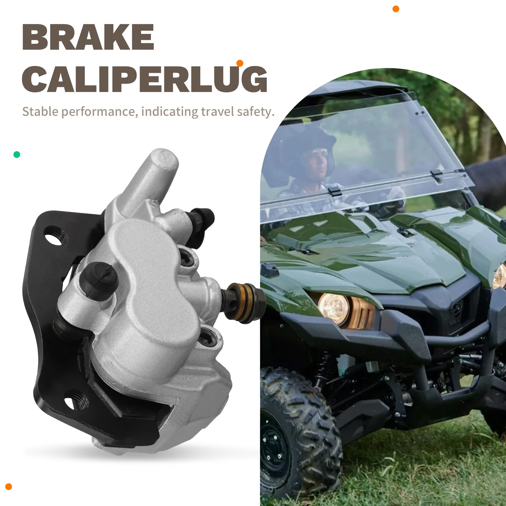 

X39A-Motorcycle Brake Caliper Replacement 1XD-2580W-00-00 1XD-2580T-00-00 For Viking 700 Wolverine X2 X4 700 850 2014-202