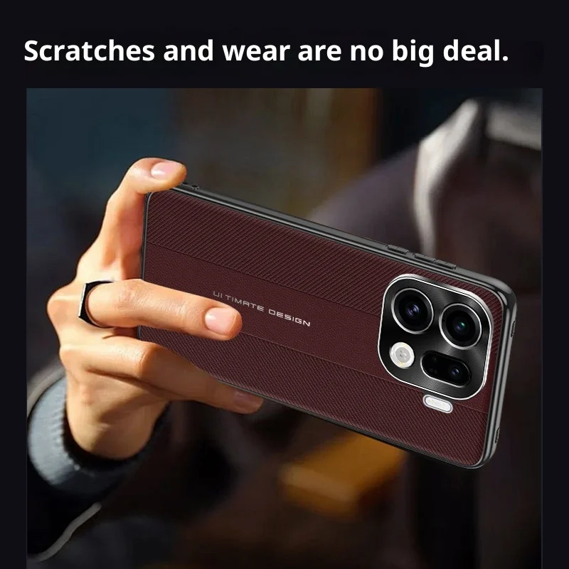 حافظة لهاتف OPPO Find X9 Pro حافظة جلدية فاخرة على طراز الأعمال الراقية لهاتف OPPO Find X9Pro ممتص للصدمات Funda #4