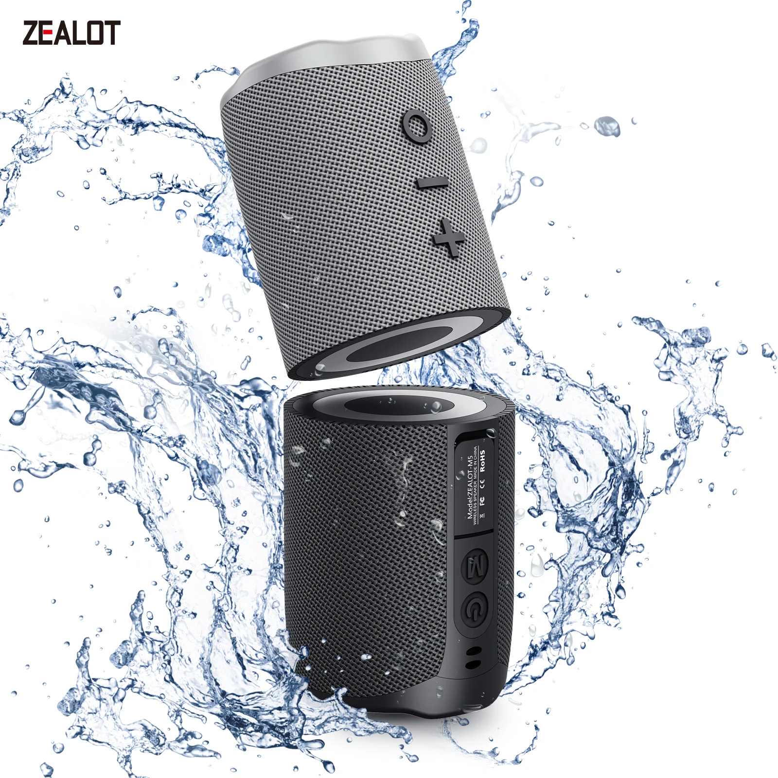 Image of Zealot-M5 Magnetischer 2-in-1 Bluetooth-Lautsprecher mit Stromversorgung, Mini-Lautsprecher in Macaron-Farben, Dual-Channel-Lautsprecher, Micro-SD-Karten-Unterstützung