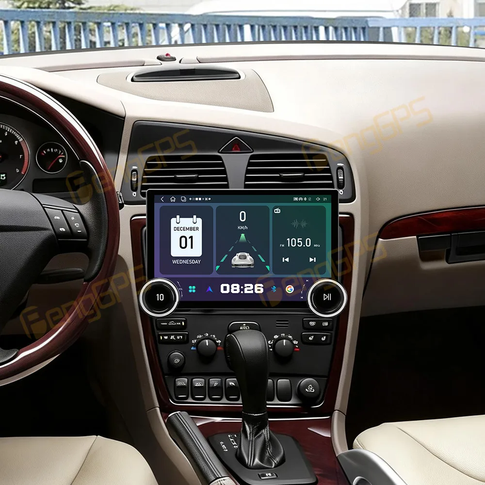 Radio para coche con pantalla de 11,5 pulgadas para Volvo XC70 2004-2007, Android Auto, navegación GPS, vídeo multimedia, receptor estéreo, unidad principal