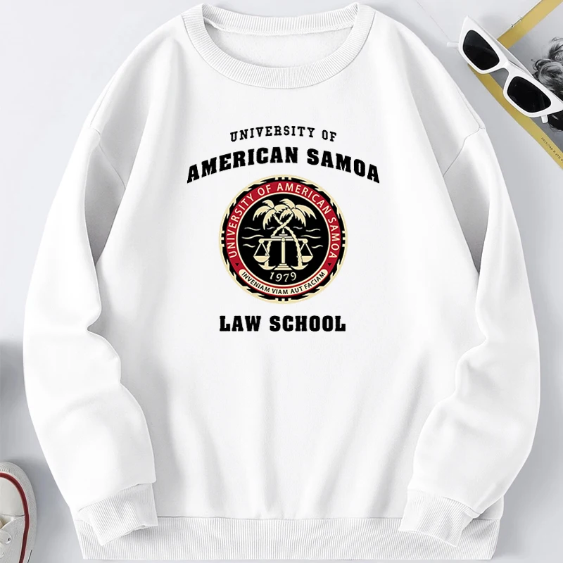 BCS University of American Samoa Law School Sweatshirts Men Hoodie Hoodies Sweatshirt Streetwear Crewneck Spring Pullover Jumper