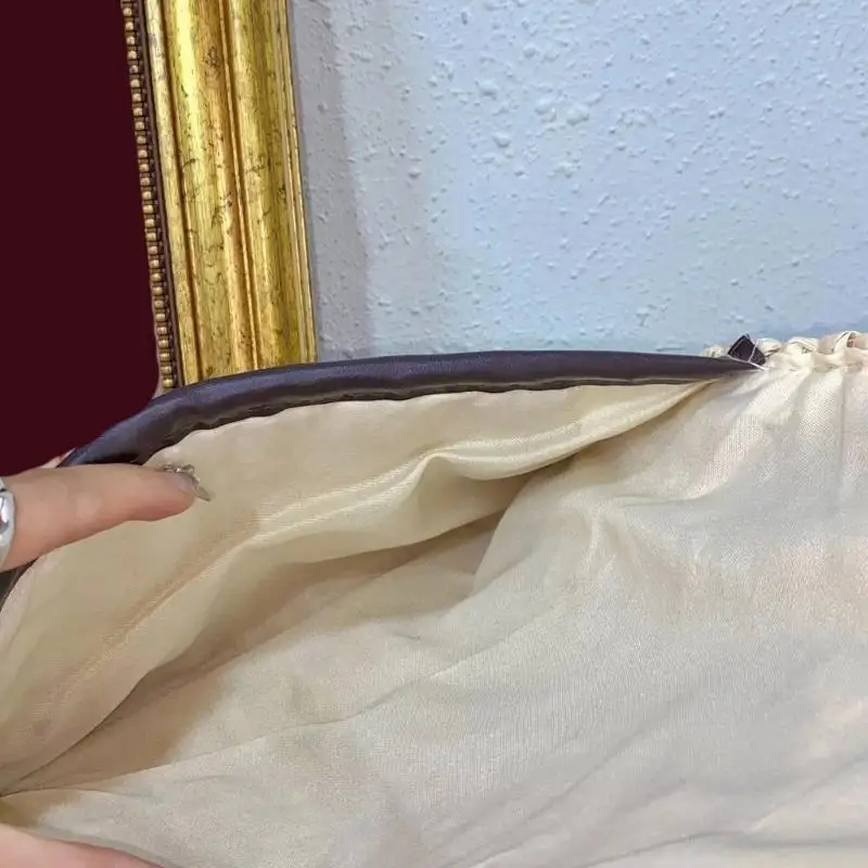 

X90D дышащая вязаная сумка на плечо из хлопка и льна, ремесленный кошелек, сумка организационного дизайна, легкий женский