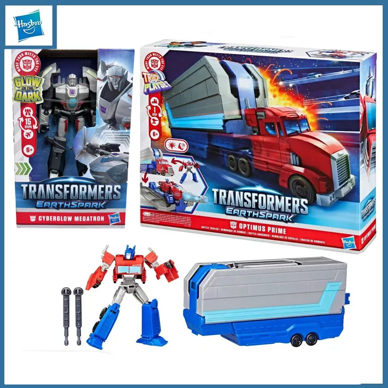 

Hasbro оригинальные трансформеры Cyberglow Megatron Optimus Prime, экшн-фигурки, игрушки для мальчиков и девочек, подарок, Коллекционная модель, украшения
