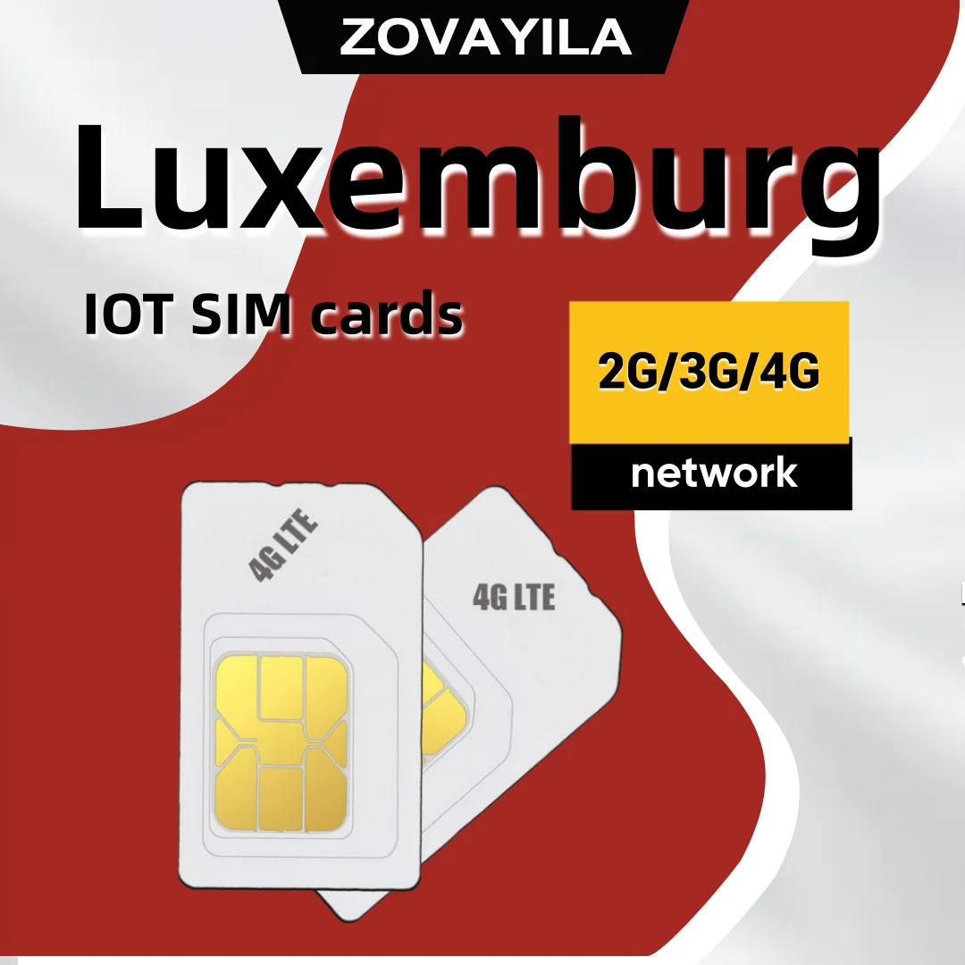 Walkie talkie SIM card 2G/3G/4G European roaming data 500MB Luxemburg IOT device no contract no monthly rent 360 days