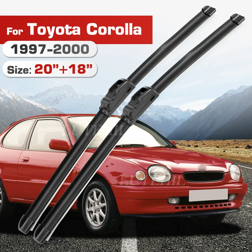 Wischer Für Toyota Corolla E110 1997-2000 1998 1999 Front Klingen Windschutzscheibe Windschutz Fenster Pinsel 20 "+ 18"