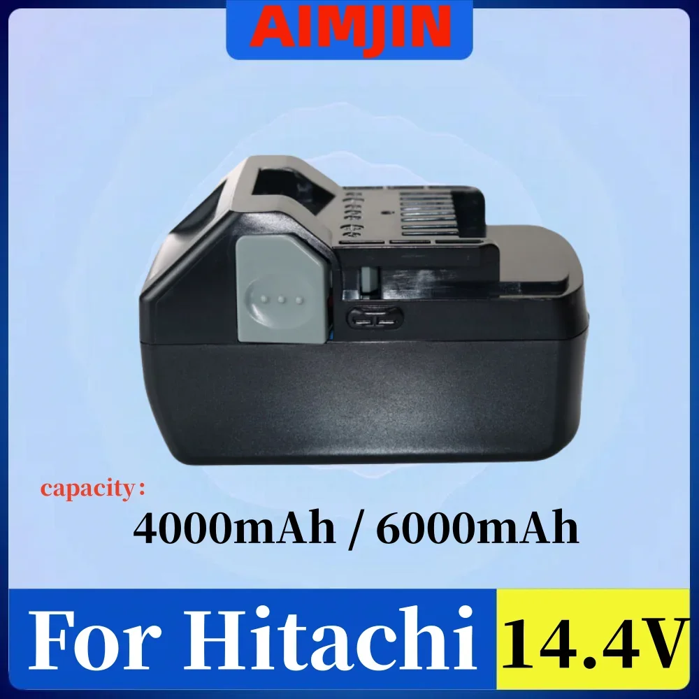 14.4V 4.0/6.0Ah Upgraded Battery Is Suitable For Hitachi 14.4-Volt BSL1830C, BSL1830, BSL1815X, BSL1815S, BSL1825