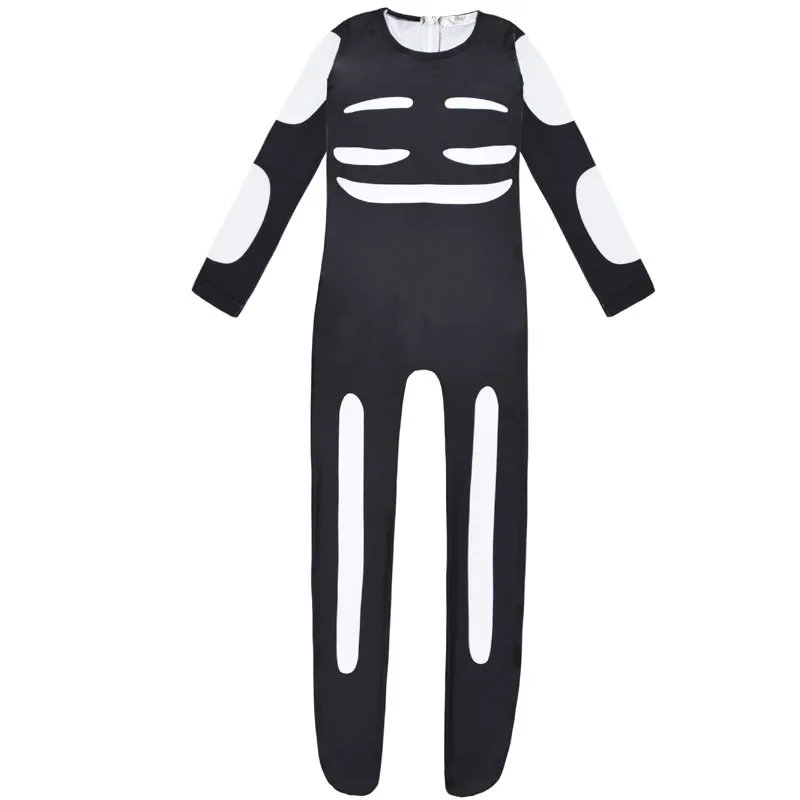 Friday Night Funkin Cute Spooky Month Skid Pump Cosplay Costume Kids Boys Halloween Jumpsuit Mask Skeleton Skull Clothes