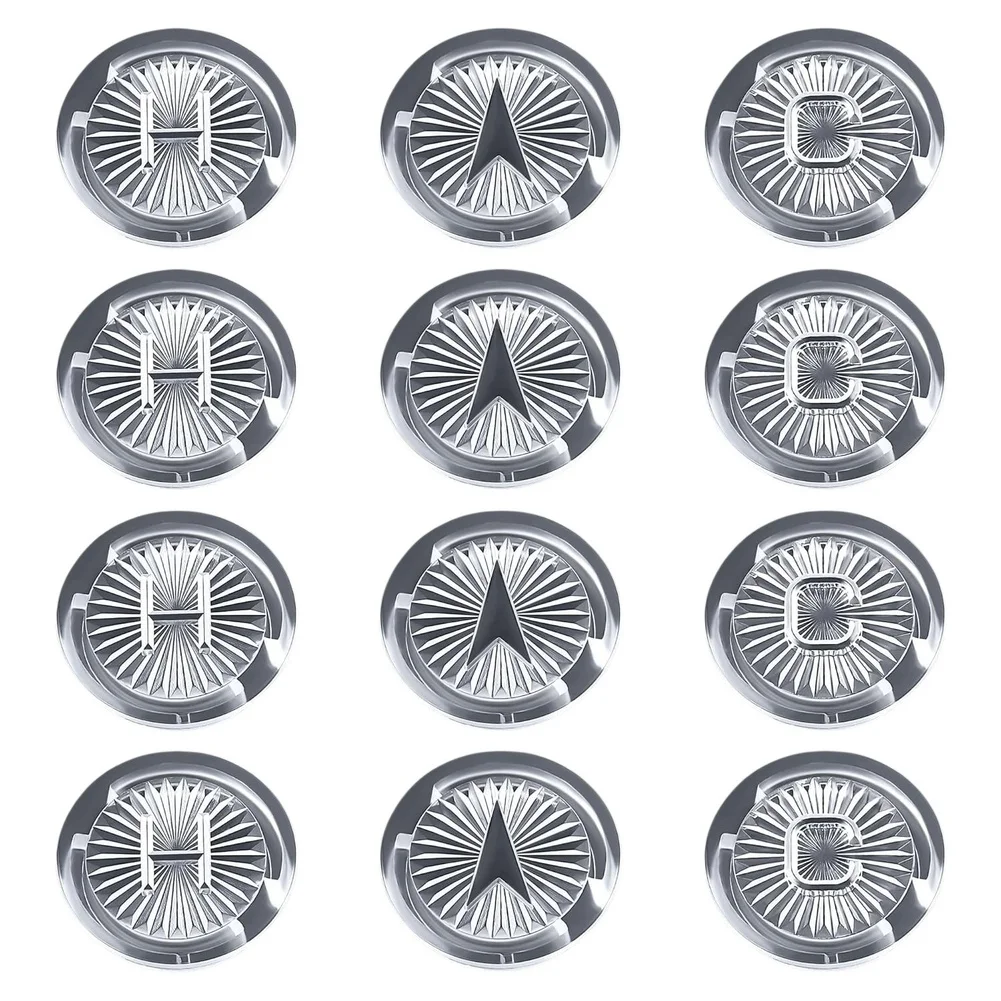 Plastic Faucet Handle Buttons 12 Pack for For gerber Models 94-445 94-446 94-447 Decorative Cover Silver Color