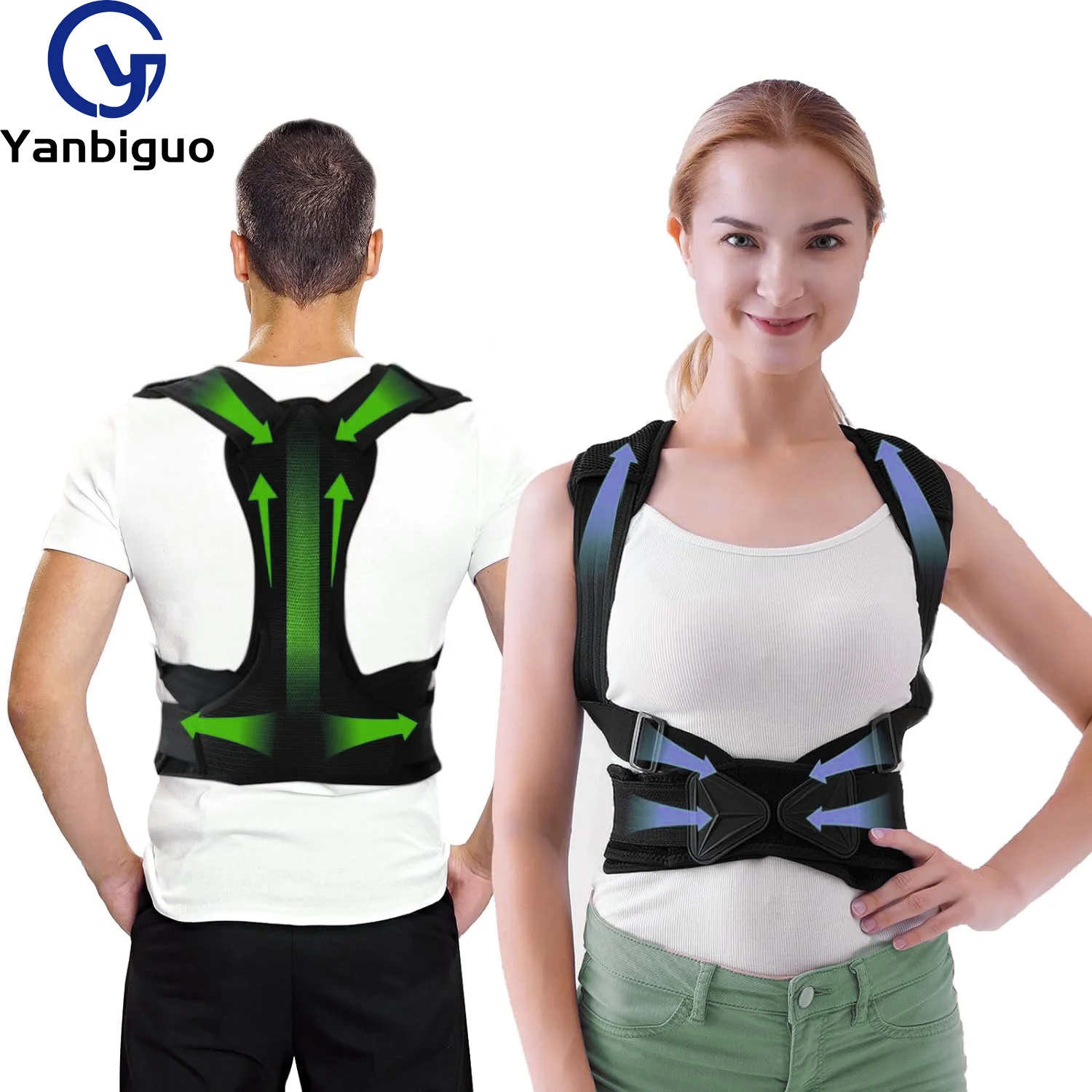 

Posture Corrector for Men and Women,Adjustable Posture Brace for Back,Shoulders,Hunchback Scoliosis Correction