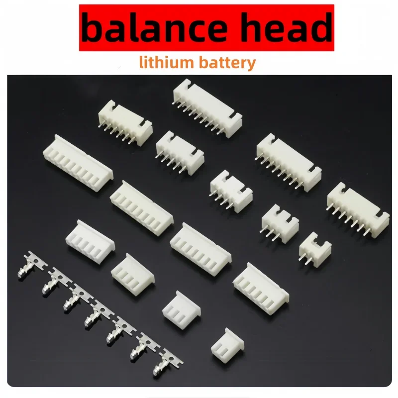 

5pairs Lithium battery balanced charging plug 1S 2S 3S 4S 5S 6S 7S 8S male and female heads, female head with terminal
